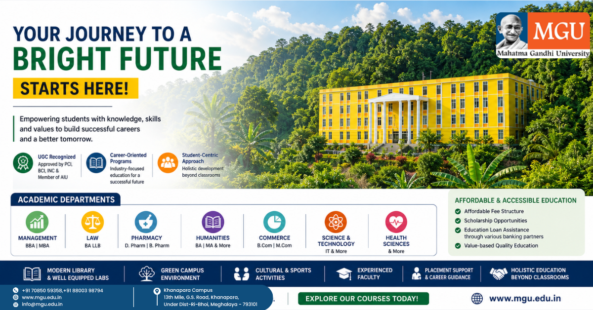 Best University in Meghalaya for Higher Education | MGU Guide 2026