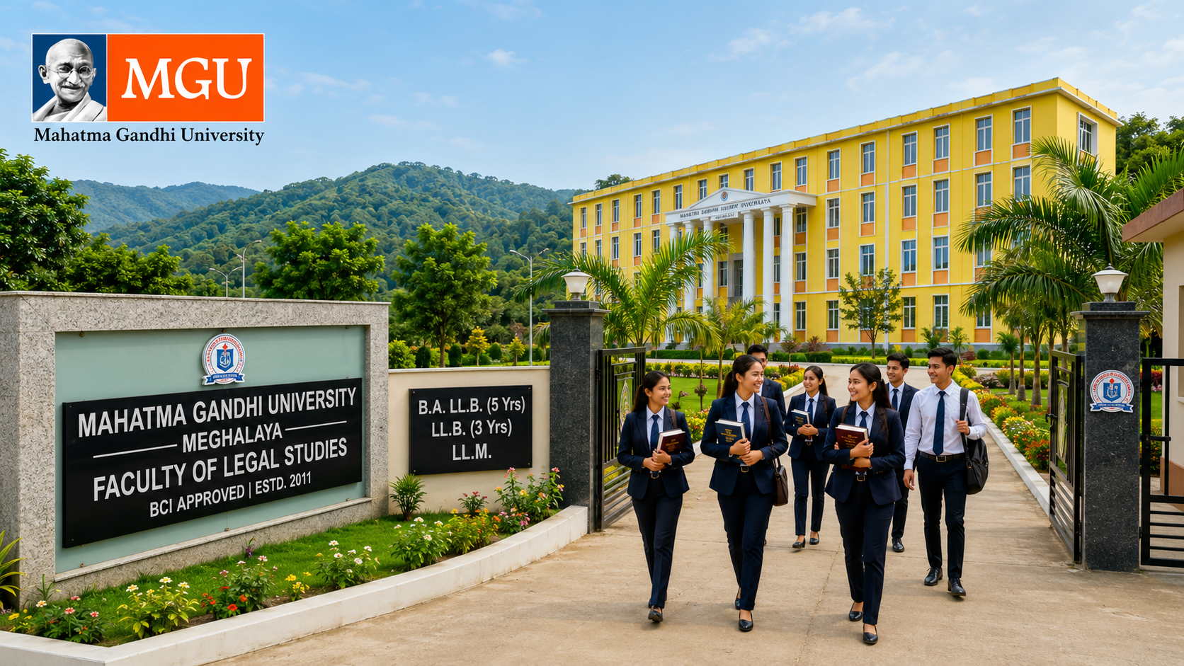 Best Law University in North East India | Pursue B.A. LL.B, LL.B & LL.M at MGU