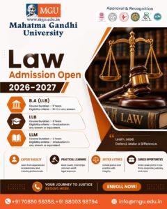 Mahatma Gandhi University Admission 2026 | Courses, Fees & Apply