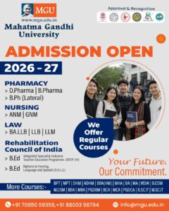 MGU Meghalaya Admission 2026 complete admission guide for undergraduate and postgraduate courses