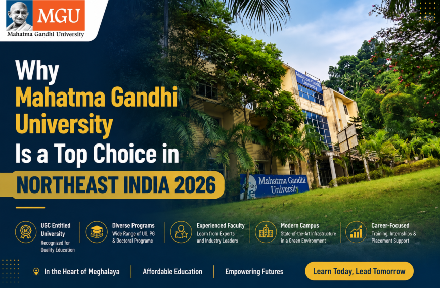 Best University in Northeast India: Why Mahatma Gandhi University Is a Strong Choice for Higher Education
